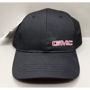 GMC Black and Red Accent Mesh Hat NWT No UPC